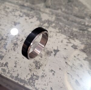 Mens two tone fashion ring new